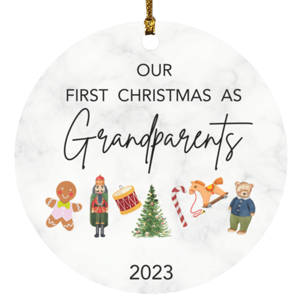 Grandparents First Christmas Ornament - Dearly Loved Designs