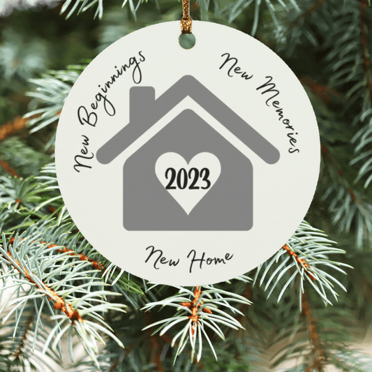 New Home 2023 Circle Ornament - Dearly Loved Designs