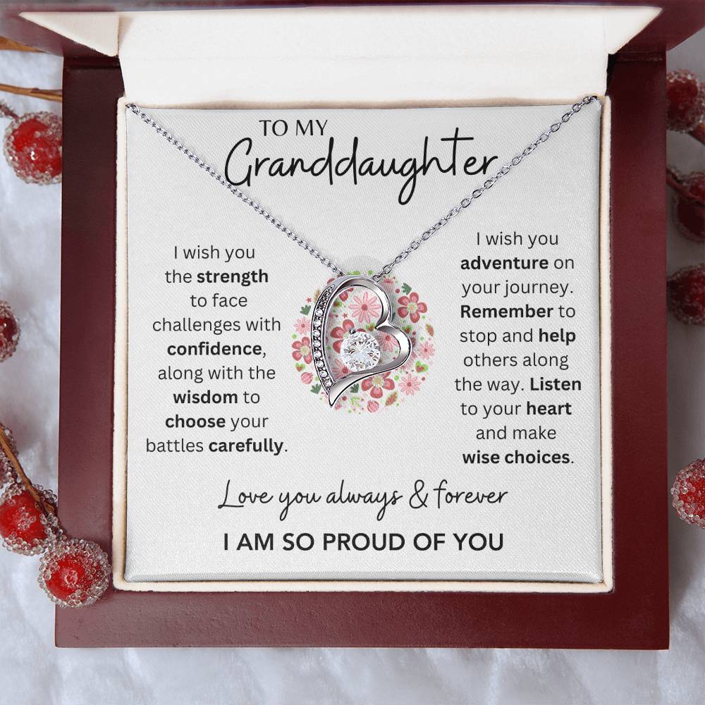 Granddaughter - So Proud of You - Forever Love Necklace - Dearly Loved Designs