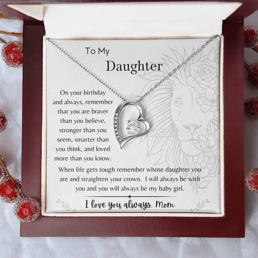 To My Daughter - On Your Birthday - From Mom - Dearly Loved Designs