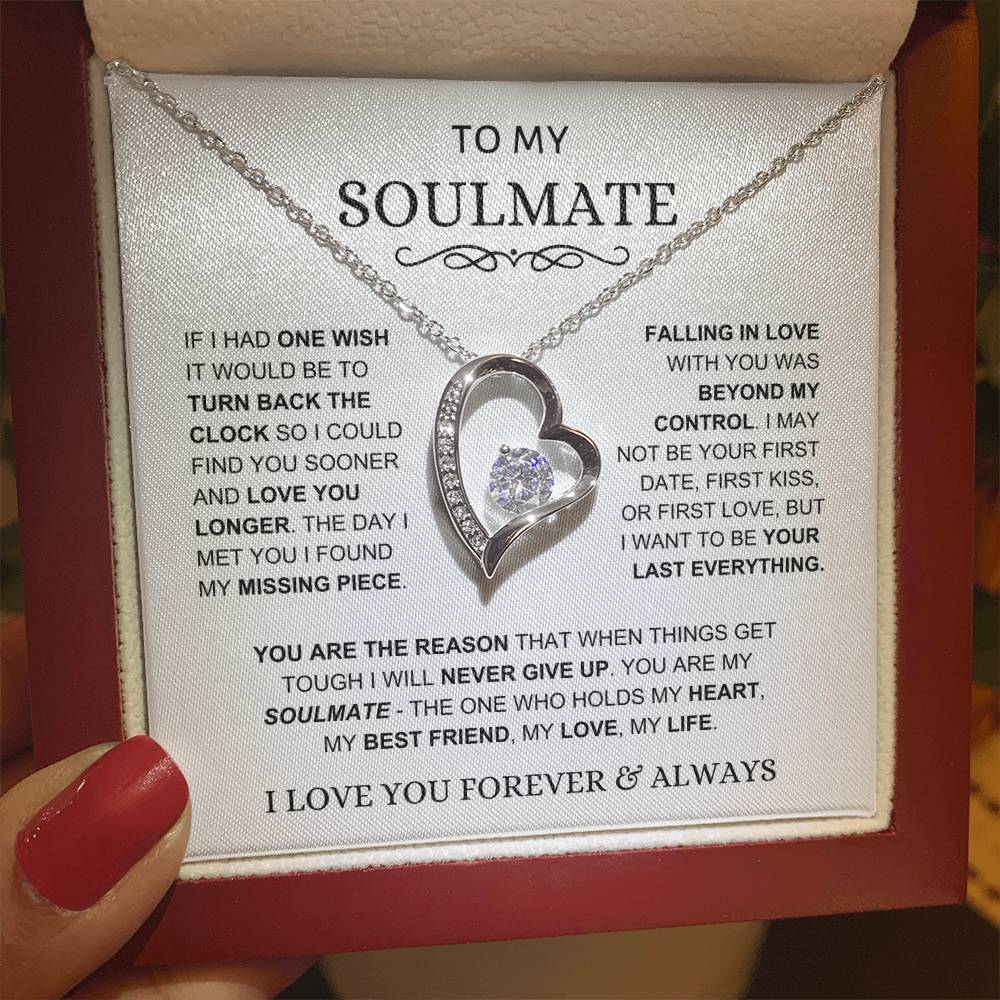 Soulmate - You Hold My Heart - Forever Love Necklace