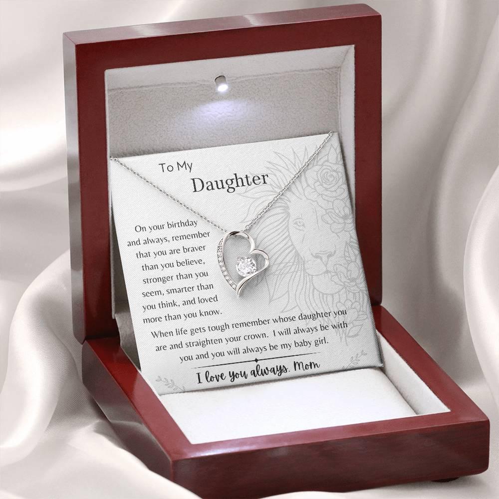 To My Daughter - On Your Birthday - From Mom - Dearly Loved Designs