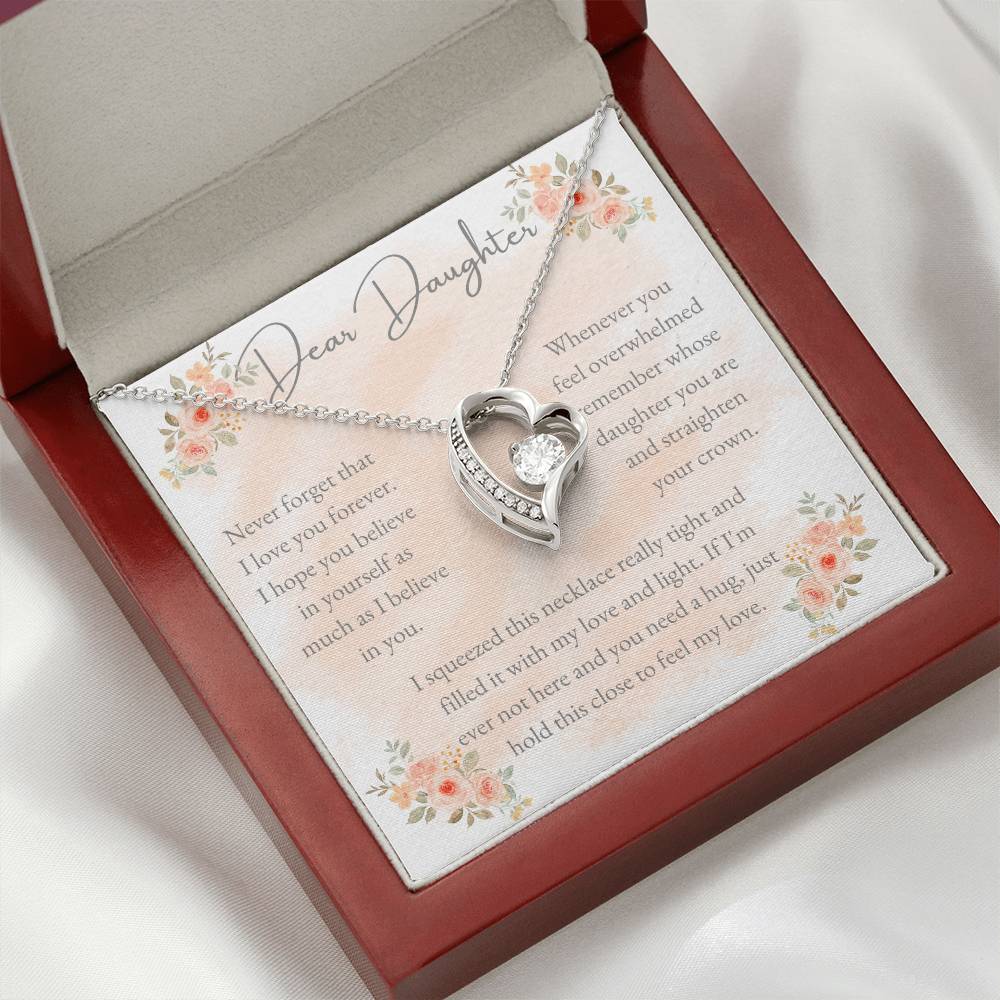 Dear Daughter, I Love You Forever - Forever Love Necklace - Dearly Loved Designs