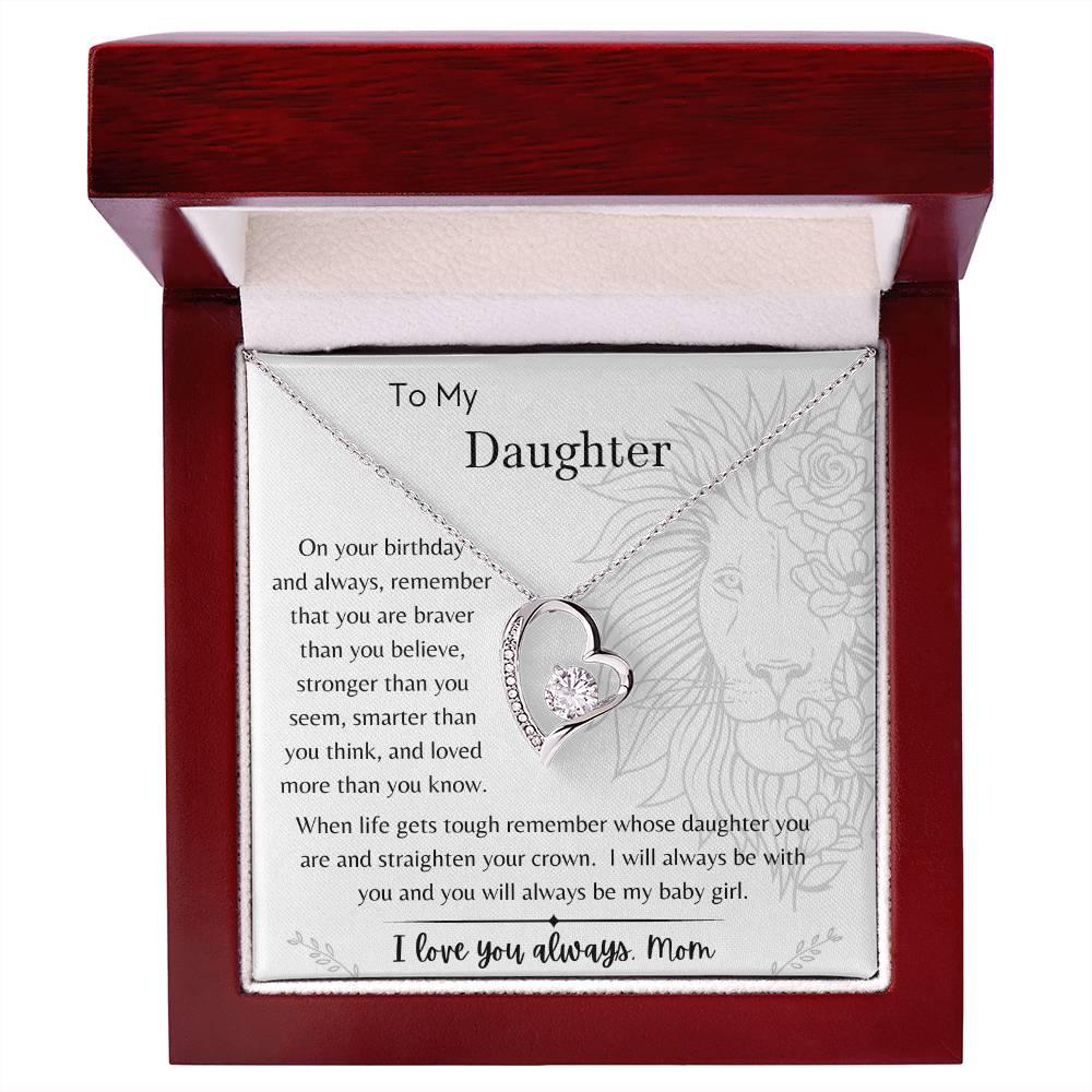 To My Daughter - On Your Birthday - From Mom - Dearly Loved Designs