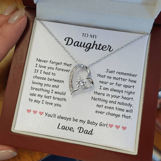 Daughter - I Love You Forever ~ Dad | Forever Love Necklace