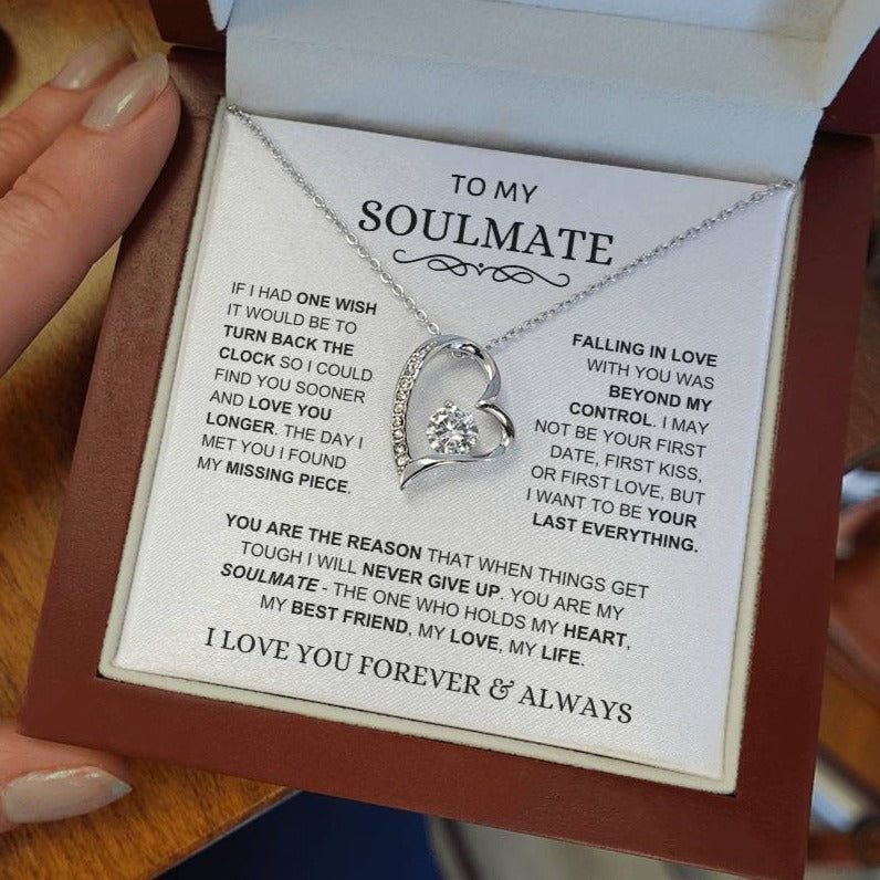 Soulmate - You Hold My Heart - Forever Love Necklace