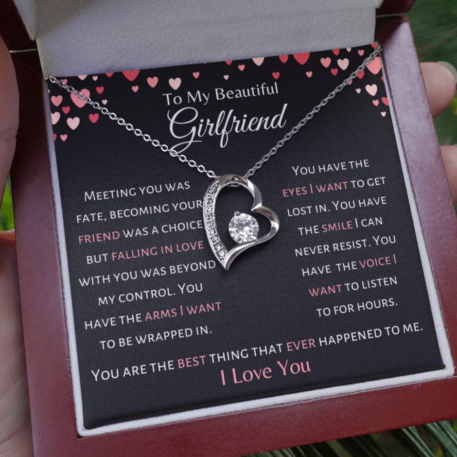 Beautiful Girlfriend - Falling In Love Was Beyond My Control - Forever Love Necklace - Dearly Loved Designs