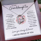 Granddaughter - So Proud of You - Forever Love Necklace - Dearly Loved Designs