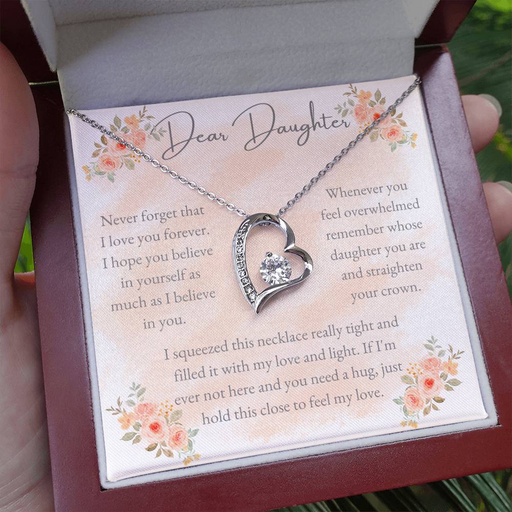 Dear Daughter, I Love You Forever - Forever Love Necklace - Dearly Loved Designs