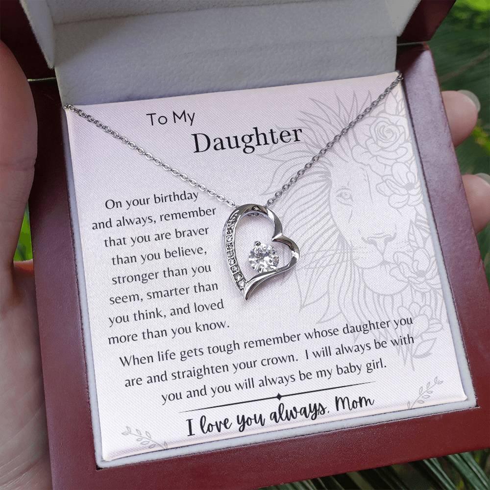 To My Daughter - On Your Birthday - From Mom - Dearly Loved Designs