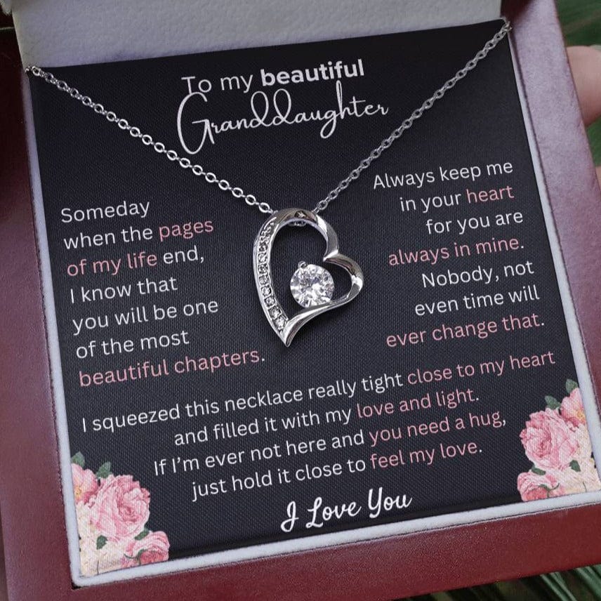 Granddaughter - Always in My Heart - Forever Love Necklace - Dearly Loved Designs