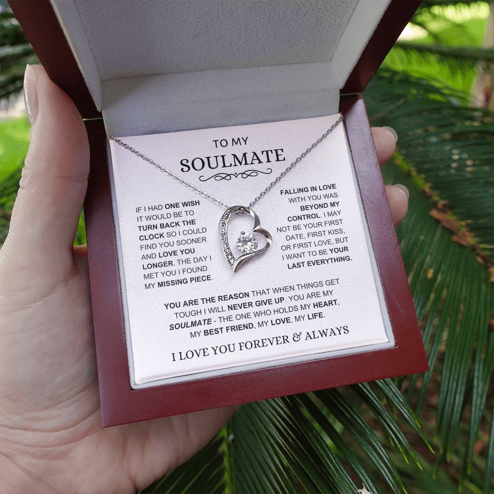 Soulmate - You Hold My Heart - Forever Love Necklace