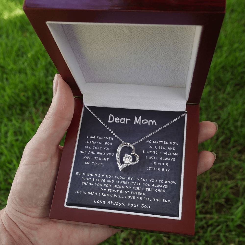 Dear Mom - Love and Appreciate You Always, Your Son - Forever Love Necklace