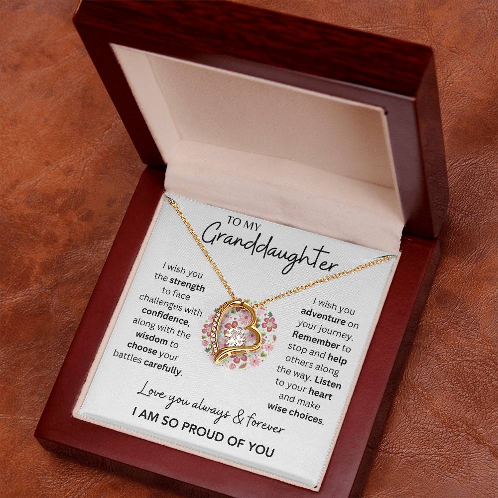 Granddaughter - So Proud of You - Forever Love Necklace - Dearly Loved Designs