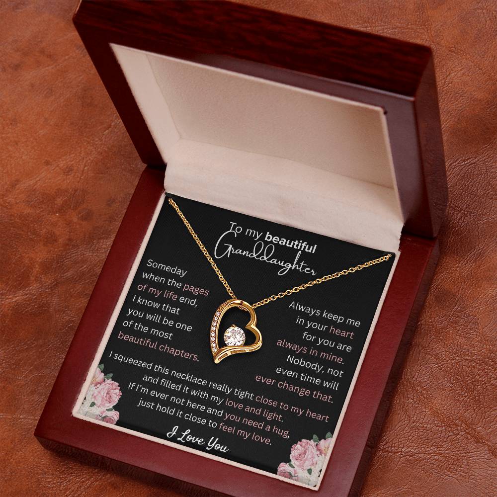 Granddaughter - Always in My Heart - Forever Love Necklace - Dearly Loved Designs