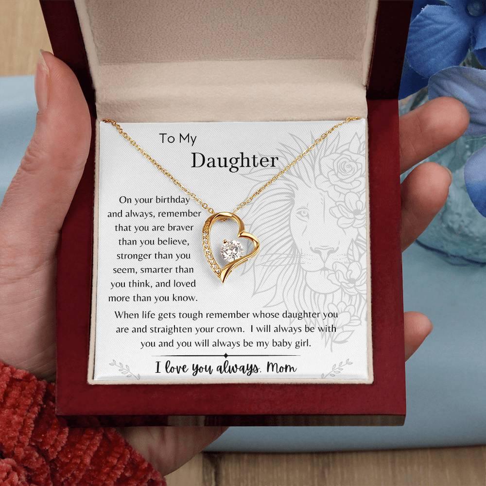 To My Daughter - On Your Birthday - From Mom - Dearly Loved Designs