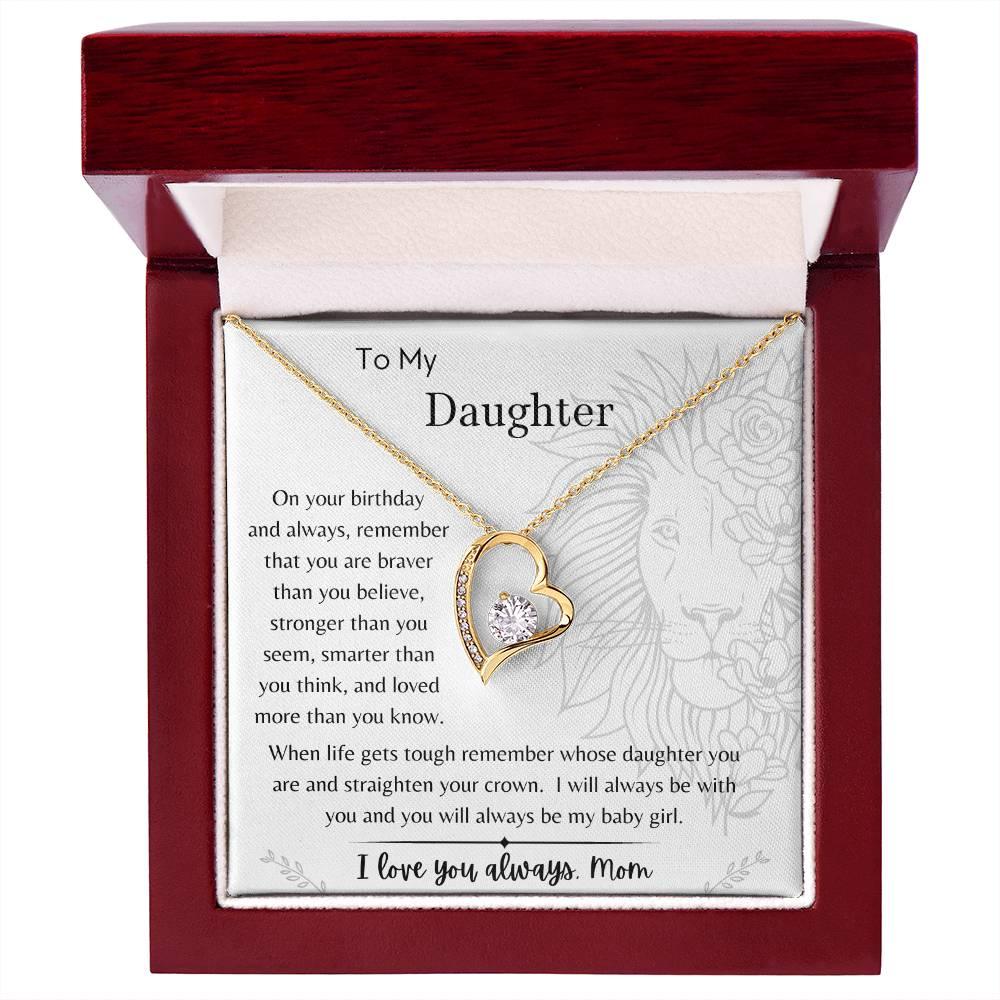 To My Daughter - On Your Birthday - From Mom - Dearly Loved Designs