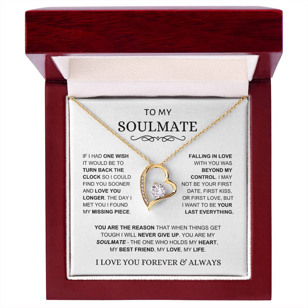 Soulmate - You Hold My Heart - Forever Love Necklace