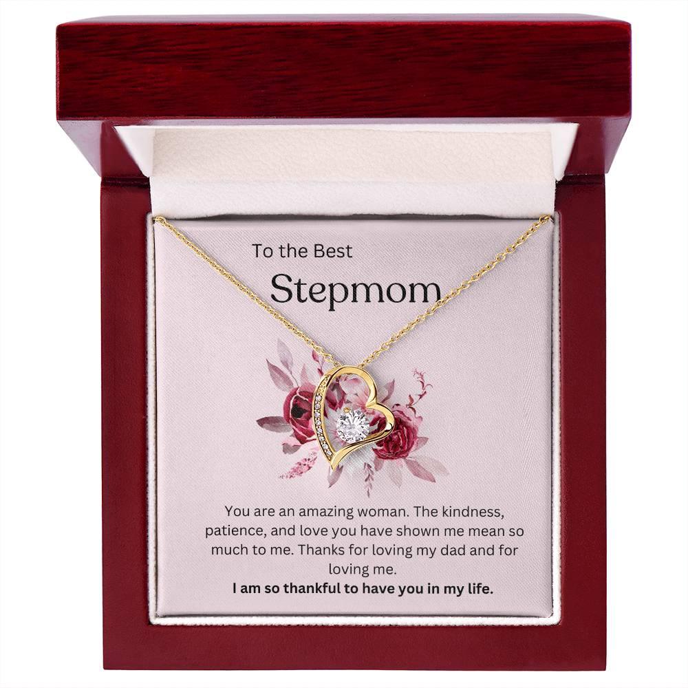 To the Best Stepmom - Forever Love Necklace - Dearly Loved Designs