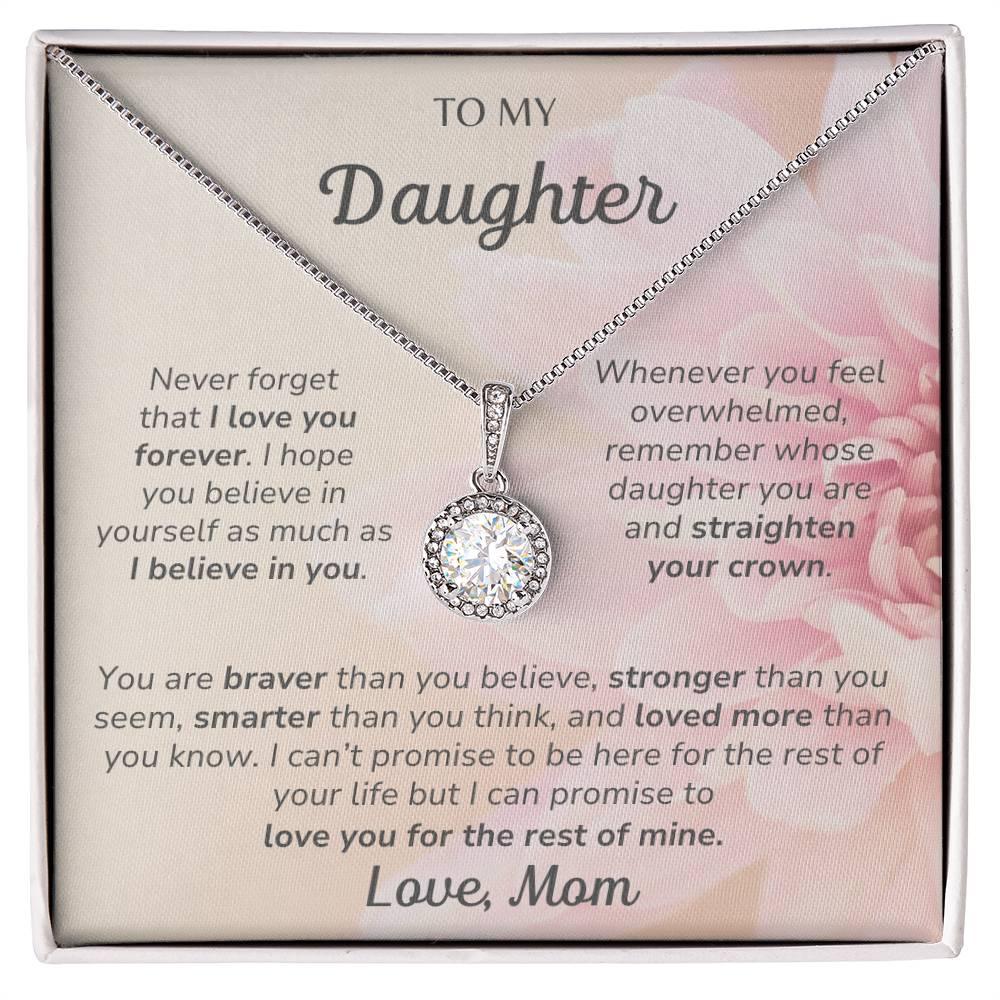 To My Daughter Love Mom - Eternal Hope Necklace - Dearly Loved Designs