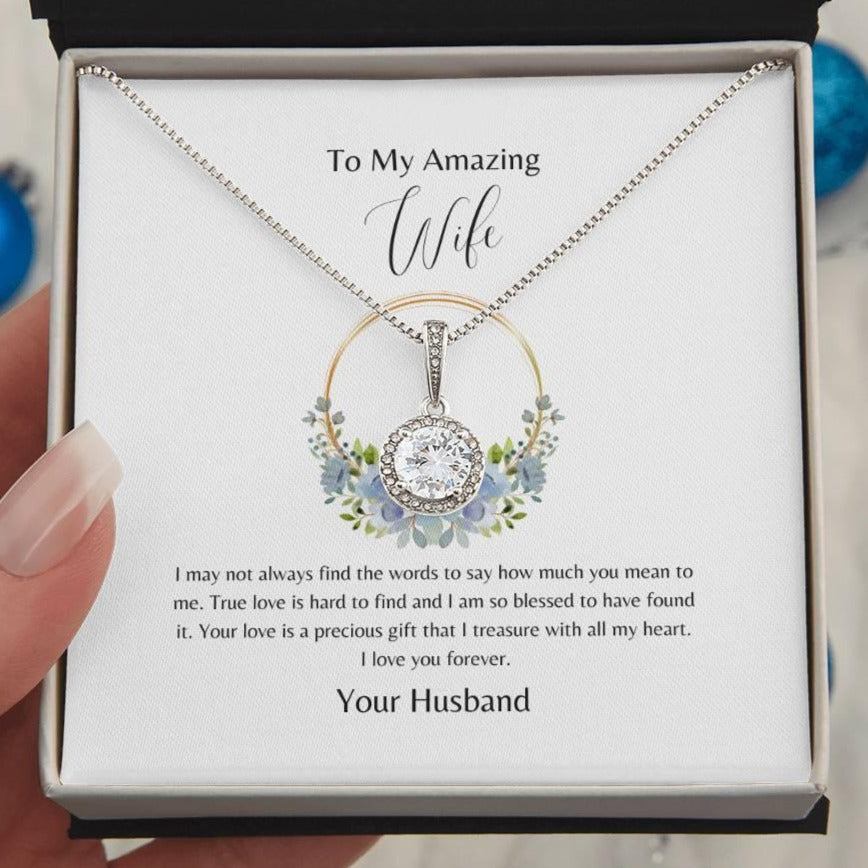 Amazing Wife - Your Love is a Gift - Eternal Hope Necklace - Dearly Loved Designs