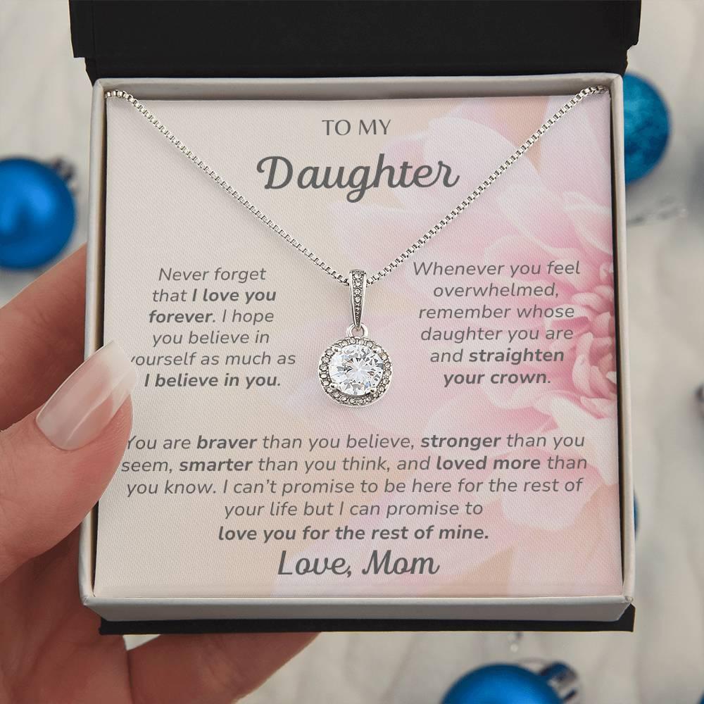 To My Daughter Love Mom - Eternal Hope Necklace - Dearly Loved Designs