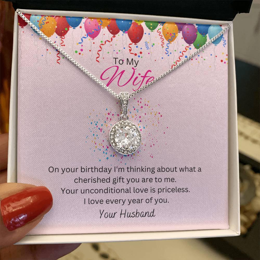 Wife, Happy Birthday - Eternal Hope Necklace - Dearly Loved Designs