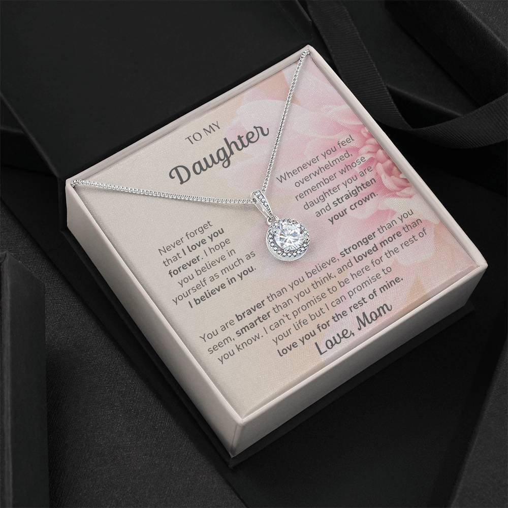 To My Daughter Love Mom - Eternal Hope Necklace - Dearly Loved Designs