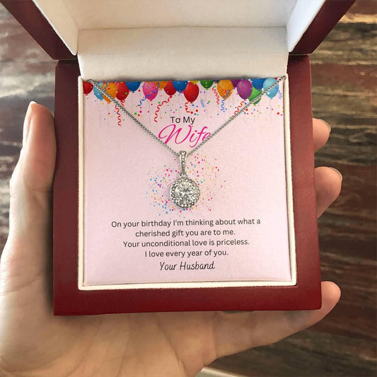 Wife, Happy Birthday - Eternal Hope Necklace - Dearly Loved Designs