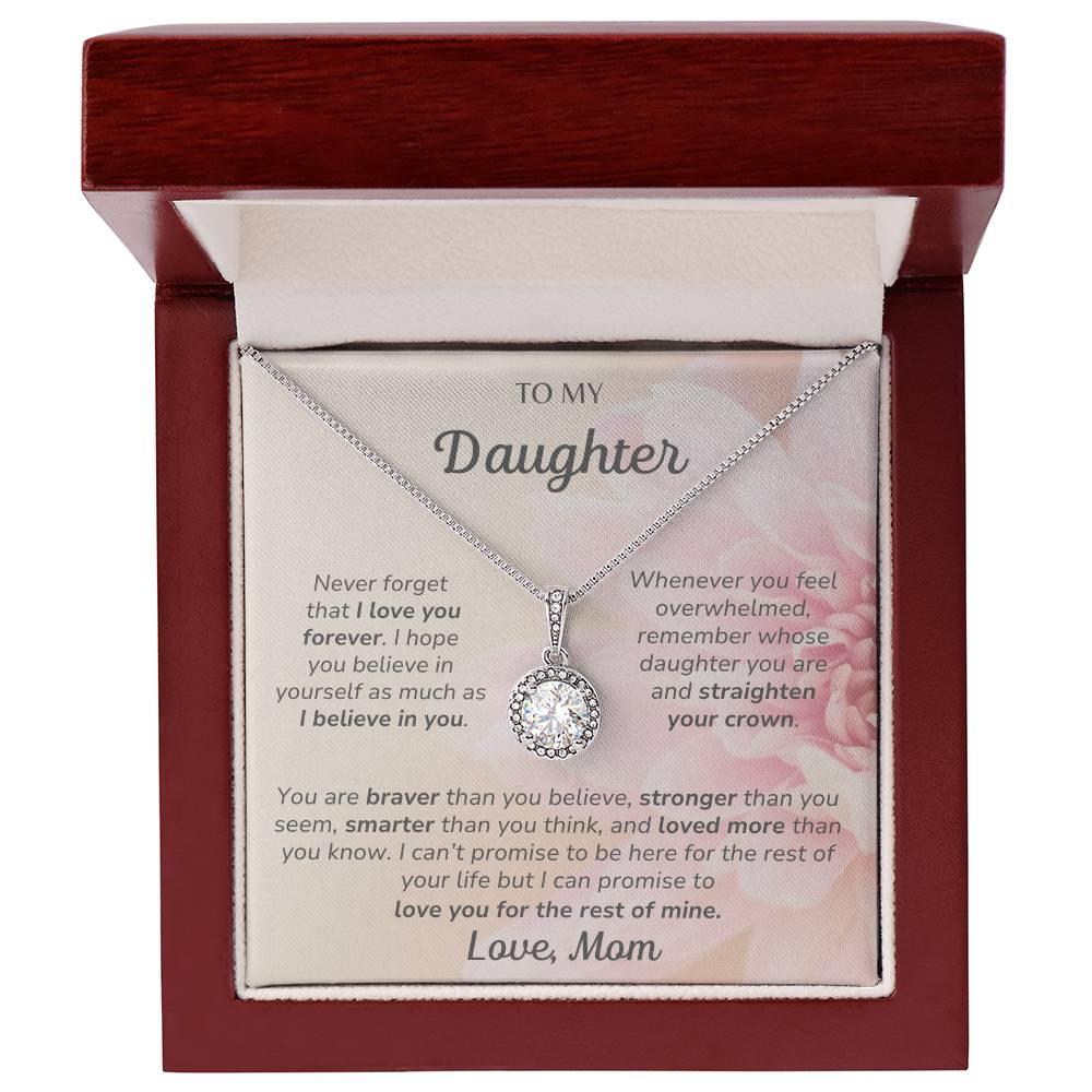 To My Daughter Love Mom - Eternal Hope Necklace - Dearly Loved Designs