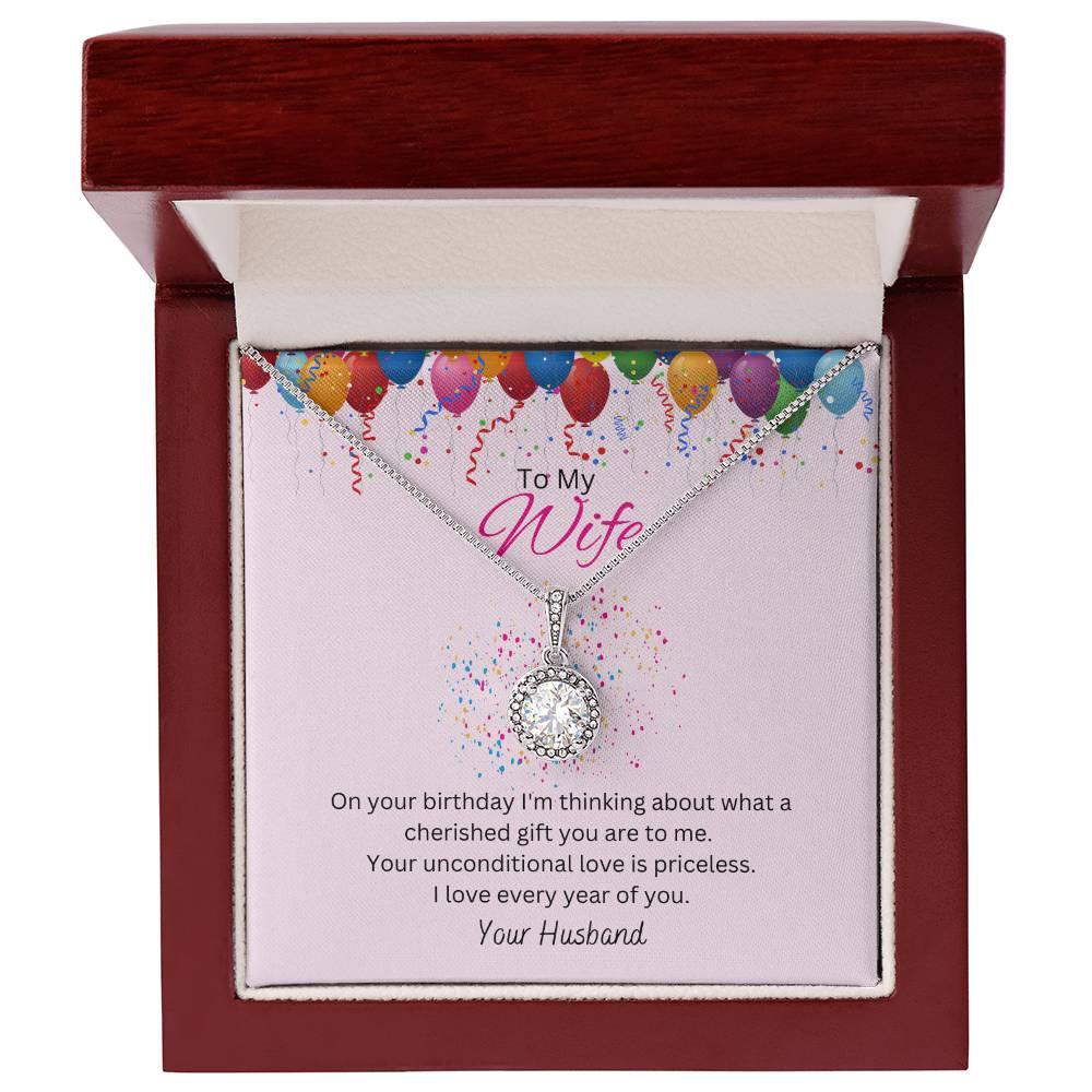 Wife, Happy Birthday - Eternal Hope Necklace - Dearly Loved Designs