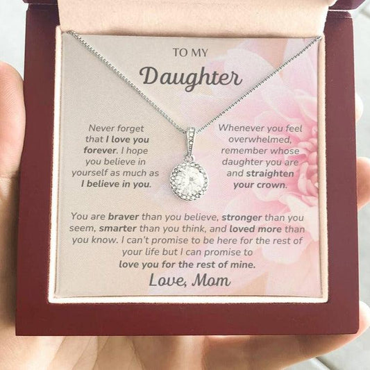 To My Daughter Love Mom - Eternal Hope Necklace - Dearly Loved Designs