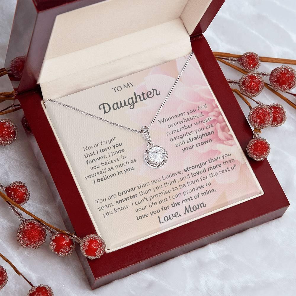 To My Daughter Love Mom - Eternal Hope Necklace - Dearly Loved Designs