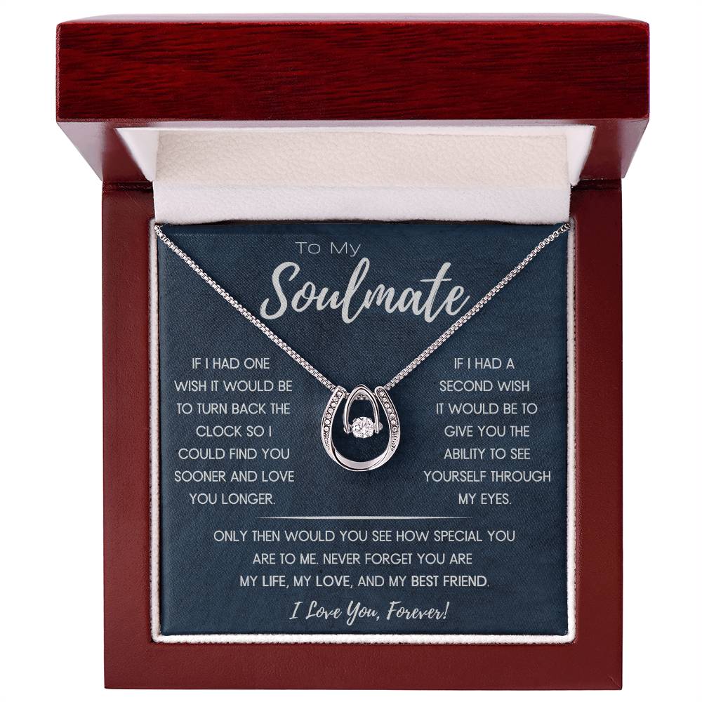 Soulmate - If I Could Turn Back the Clock - Lucky In Love Necklace - Dearly Loved Designs