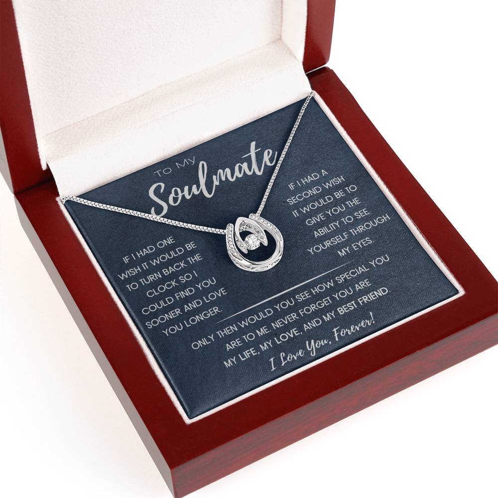 Soulmate - If I Could Turn Back the Clock - Lucky In Love Necklace - Dearly Loved Designs