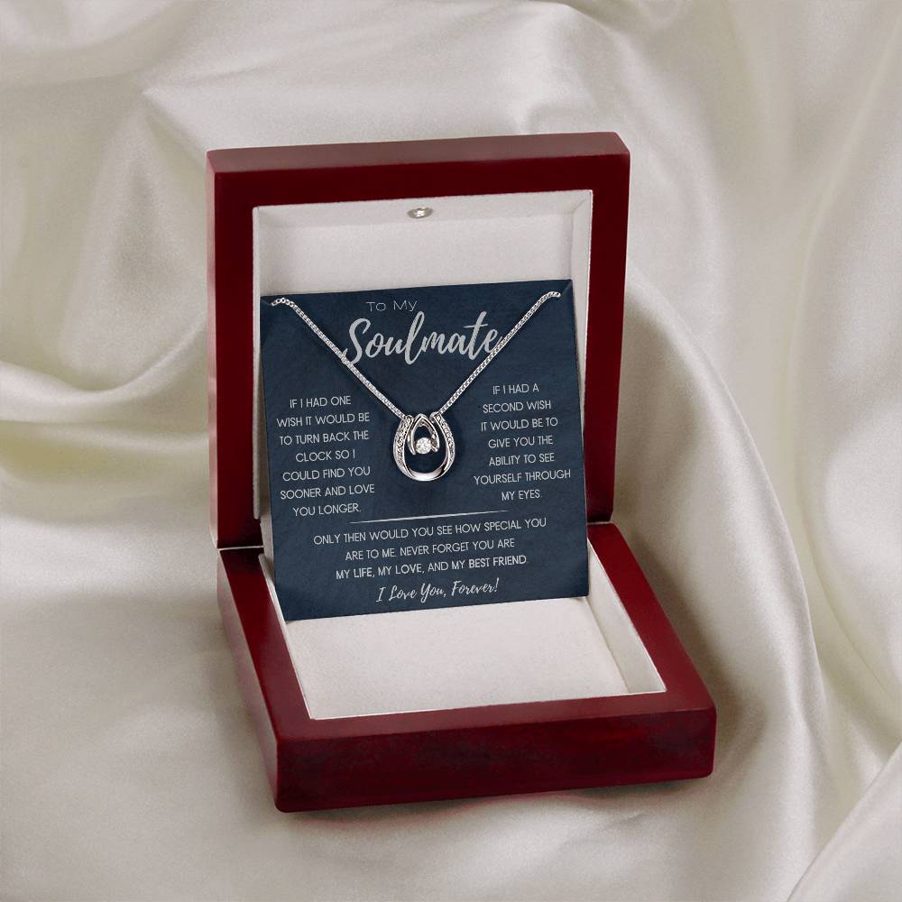 Soulmate - If I Could Turn Back the Clock - Lucky In Love Necklace - Dearly Loved Designs