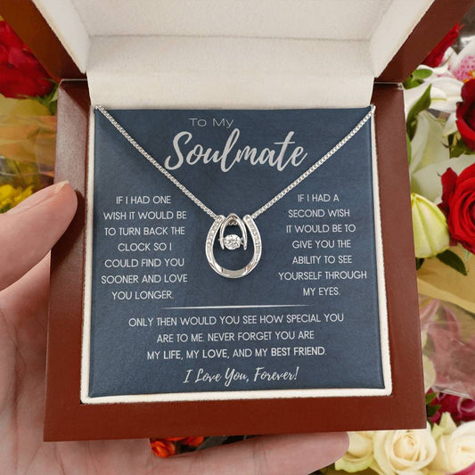 Soulmate - If I Could Turn Back the Clock - Lucky In Love Necklace - Dearly Loved Designs