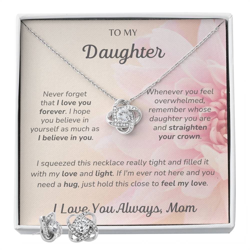 To My Daughter - Feel My Love - Love Knot Gift Set - Dearly Loved Designs