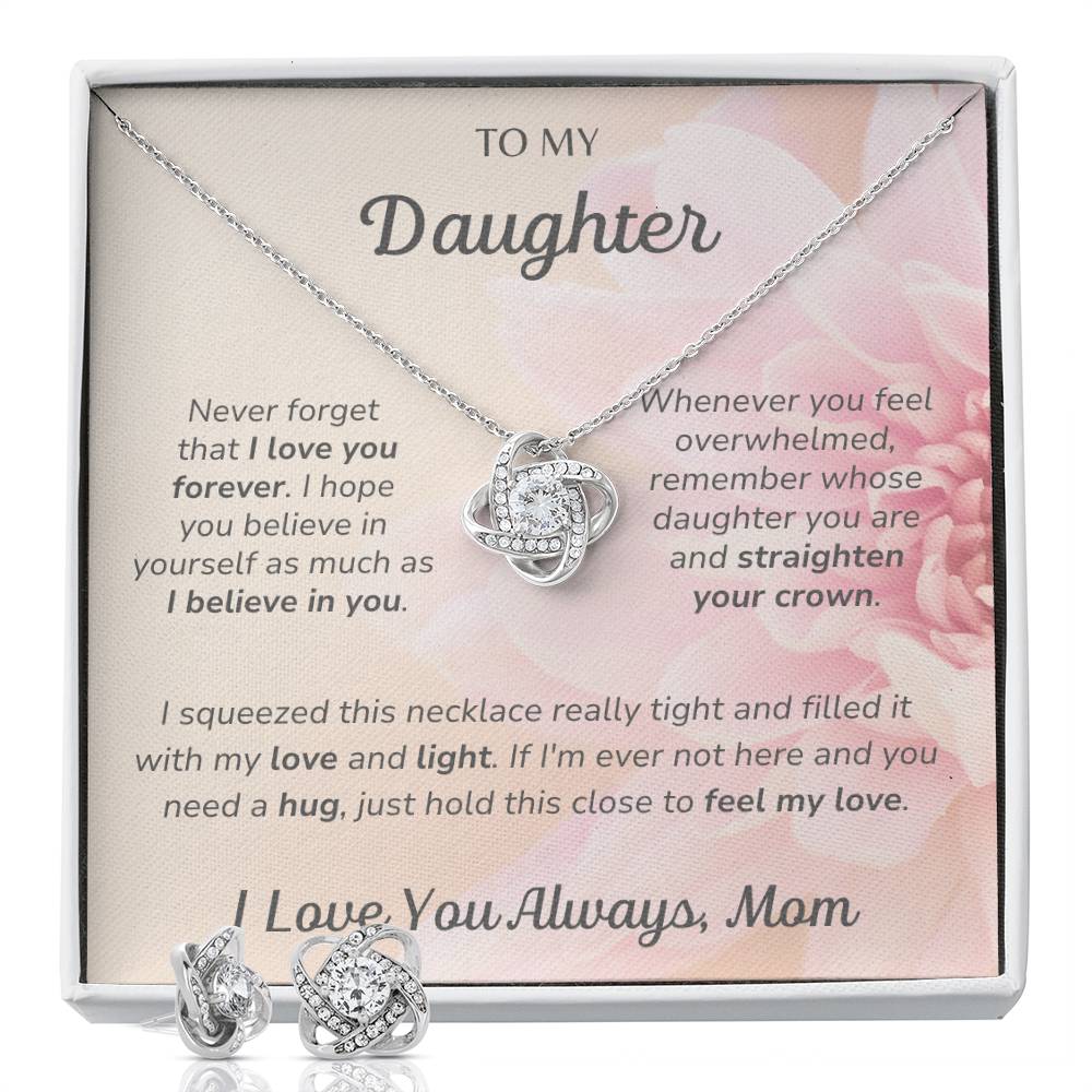 To My Daughter - Feel My Love - Love Knot Gift Set - Dearly Loved Designs