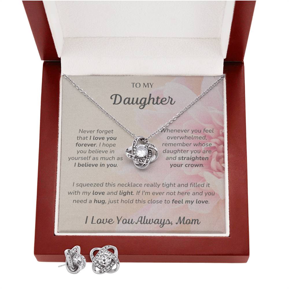 To My Daughter - Feel My Love - Love Knot Gift Set - Dearly Loved Designs