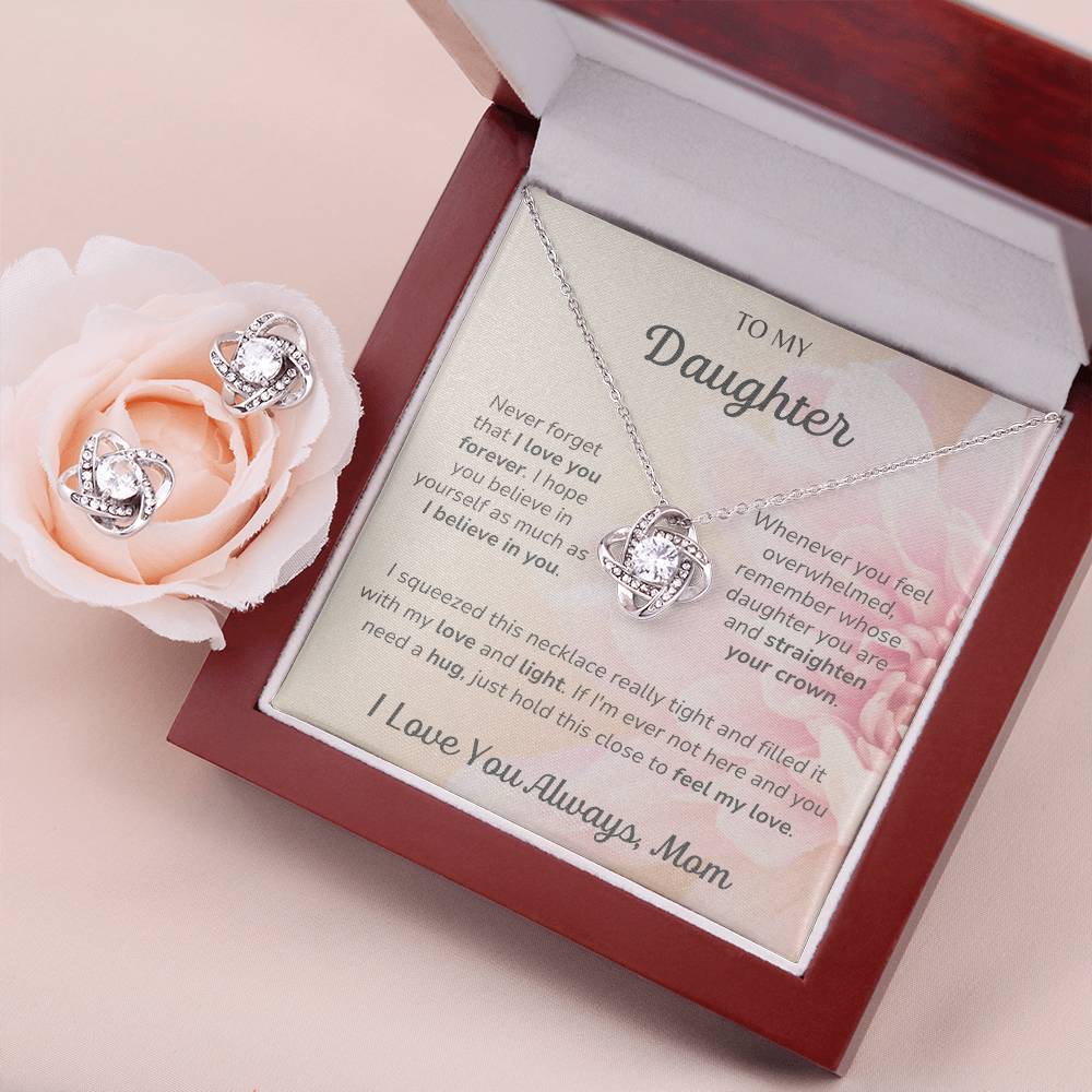 To My Daughter - Feel My Love - Love Knot Gift Set - Dearly Loved Designs