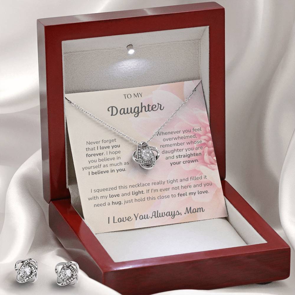 To My Daughter - Feel My Love - Love Knot Gift Set - Dearly Loved Designs