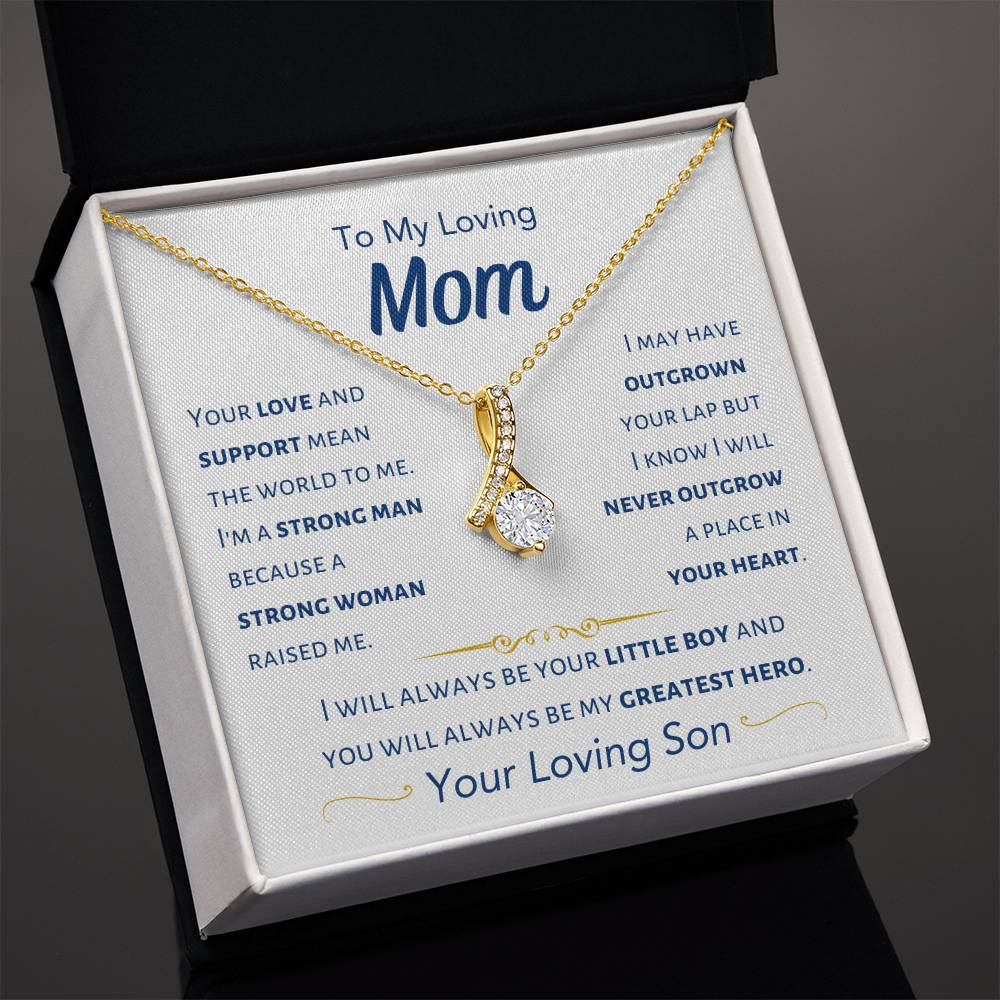 Mom - I Will Always Be Your Little Boy - From Son - Alluring Beauty Necklace