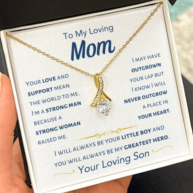 Mom - I Will Always Be Your Little Boy - From Son - Alluring Beauty Necklace