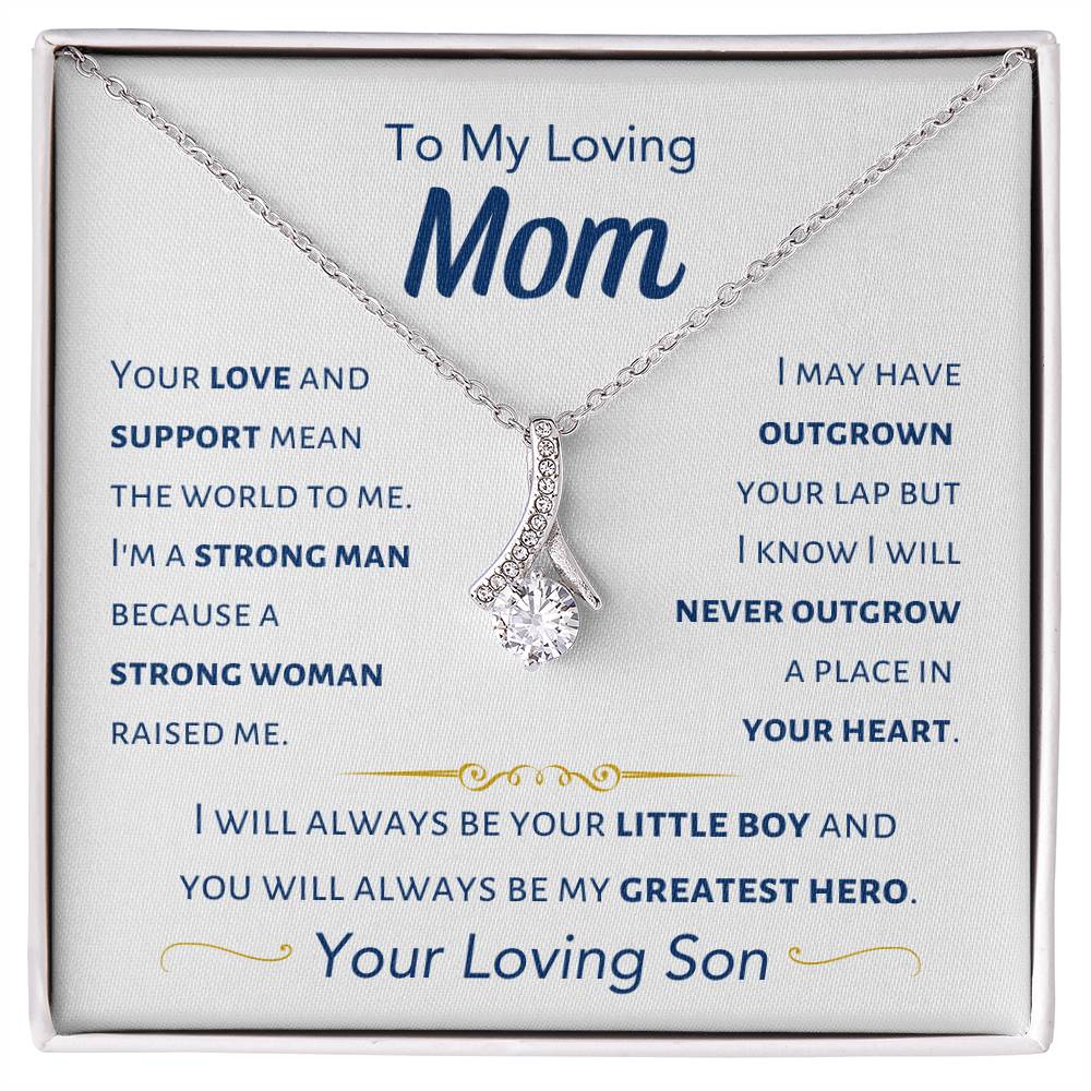 Mom - I Will Always Be Your Little Boy - From Son - Alluring Beauty Necklace