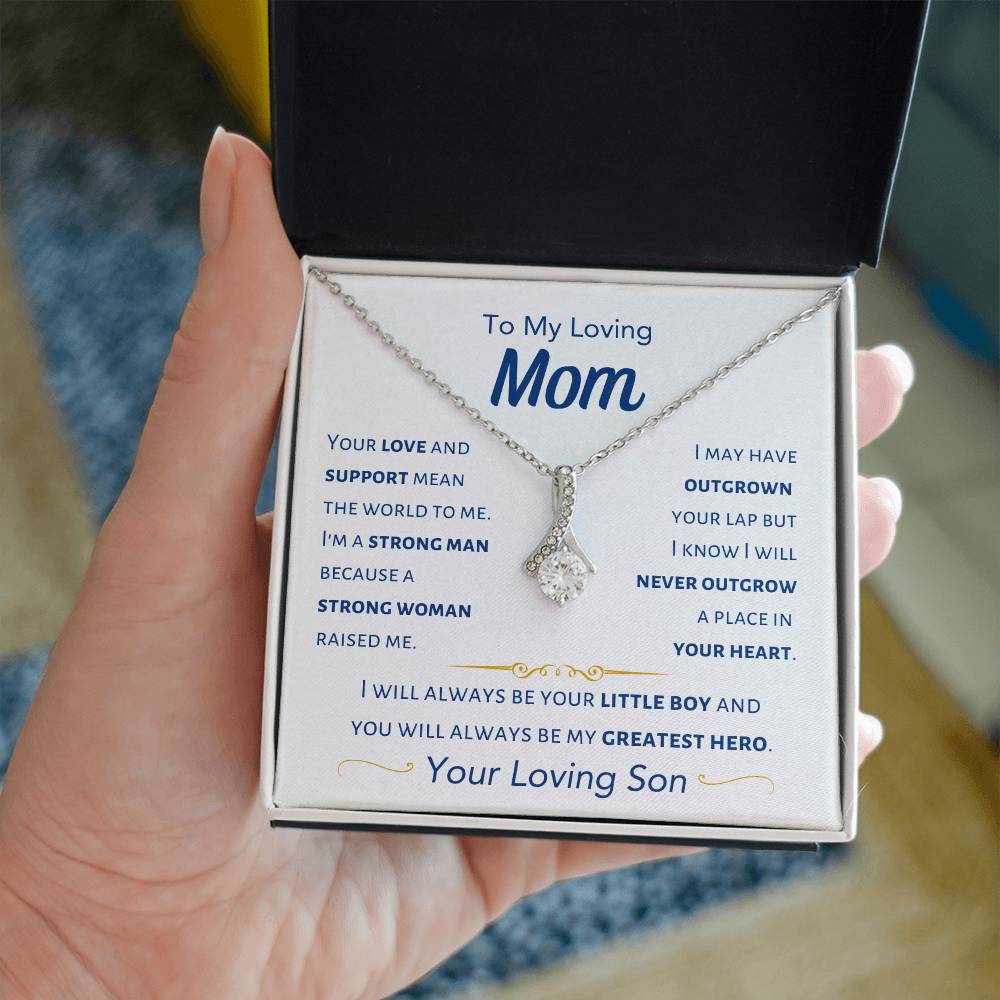 Mom - I Will Always Be Your Little Boy - From Son - Alluring Beauty Necklace