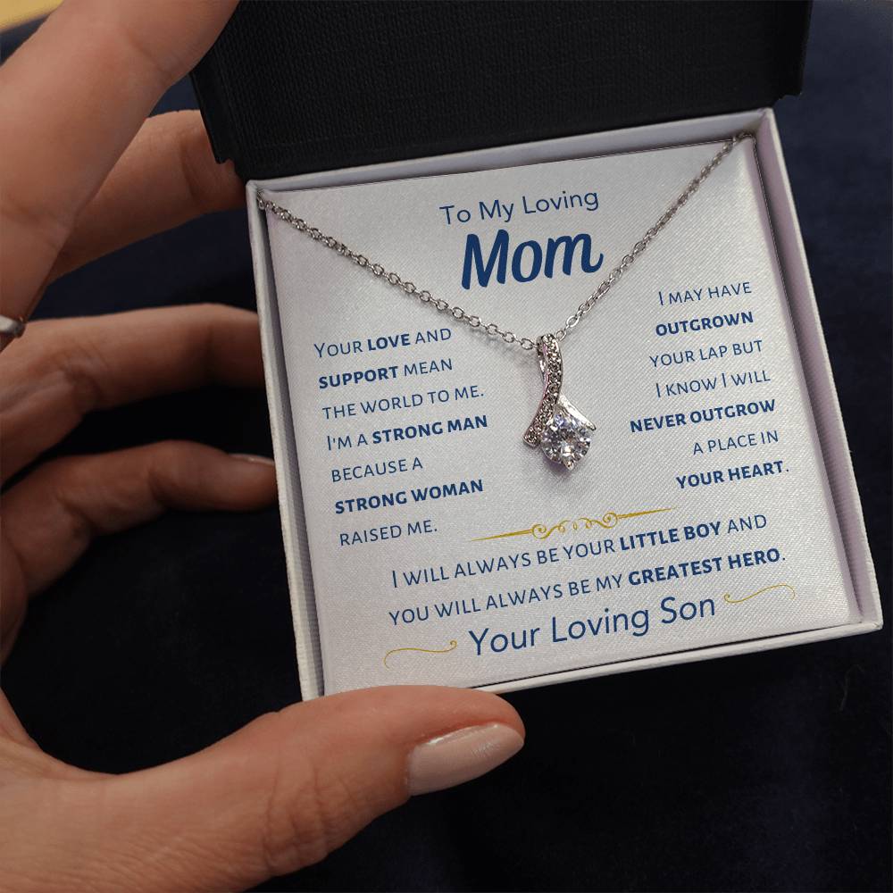 Mom - I Will Always Be Your Little Boy - From Son - Alluring Beauty Necklace