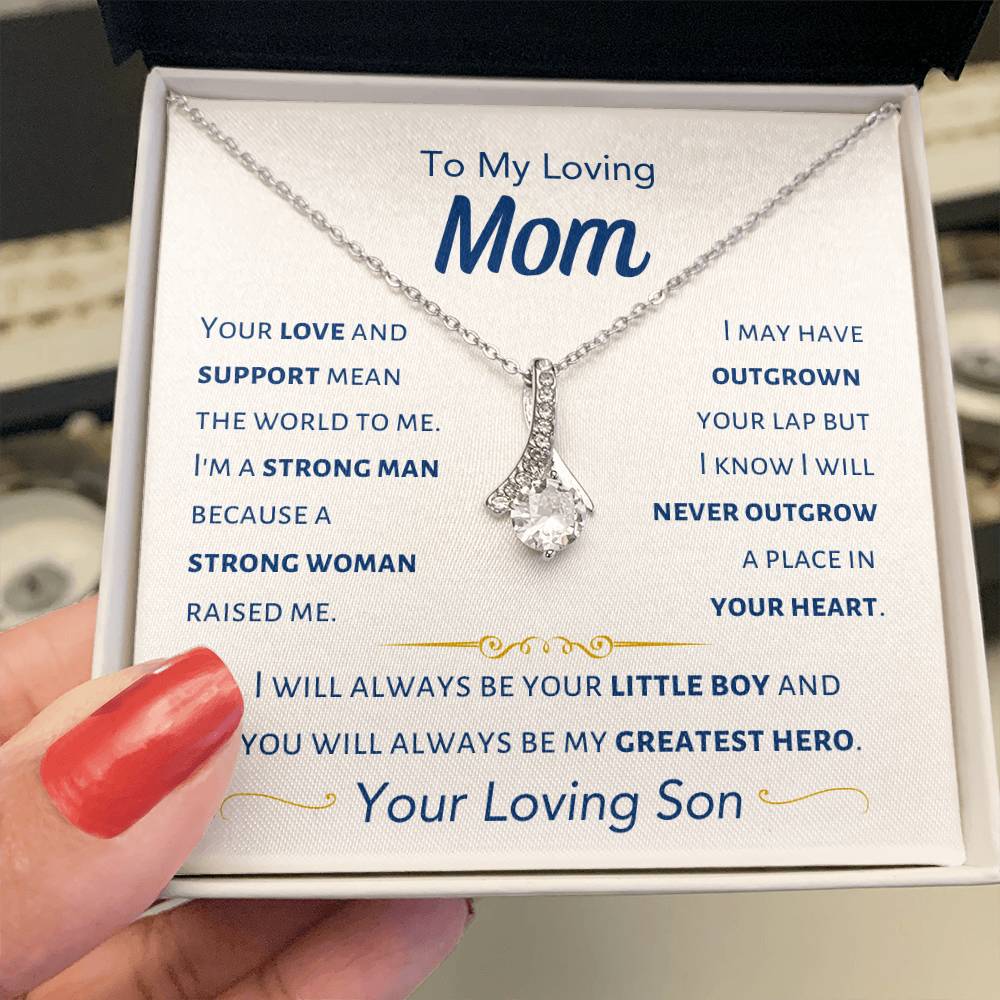 Mom - I Will Always Be Your Little Boy - From Son - Alluring Beauty Necklace