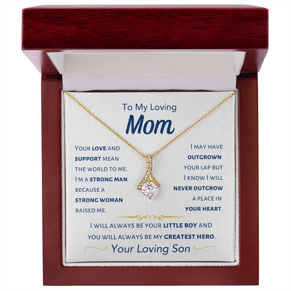 Mom - I Will Always Be Your Little Boy - From Son - Alluring Beauty Necklace