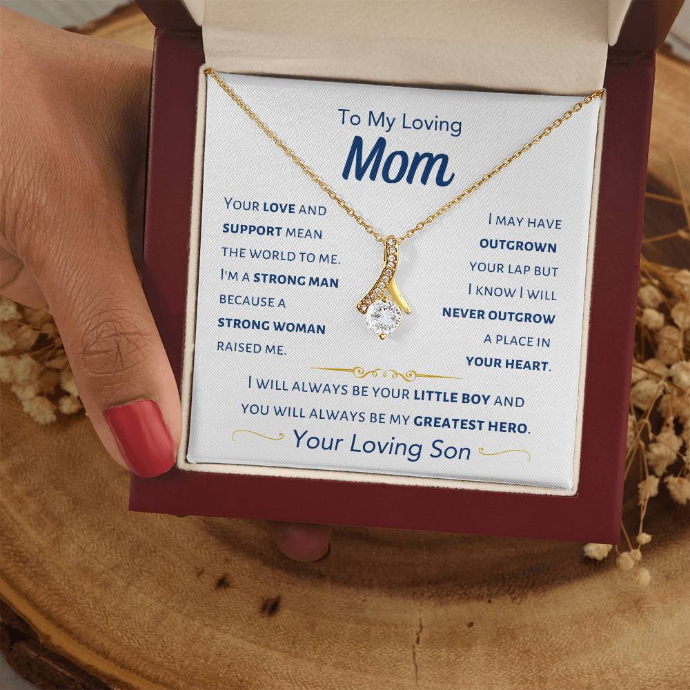 Mom - I Will Always Be Your Little Boy - From Son - Alluring Beauty Necklace